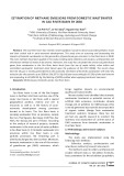 Estimation of methane emissions from domestic wastewater in Cau river basin by 2030