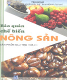 Chế biến và bào quản nông sản sau thu hoạch: Phần 1