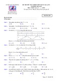 Đề thi thử tốt nghiệp THPT năm 2023 môn Toán - Trường THPT chuyên Trần Phú, Hải Phòng (Lần 1)