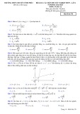 Đề KSCL ôn thi tốt nghiệp THPT năm 2023 môn Toán có đáp án - Trường THPT chuyên Vĩnh Phúc (Lần 1)