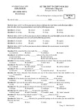Đề thi thử tốt nghiệp THPT năm 2023 môn Tiếng Anh có đáp án - Cụm CM số 03, Bạc Liêu
