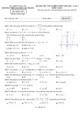 Đề thi thử tốt nghiệp THPT năm 2023 môn Toán có đáp án - Trường THPT Nguyễn Tất Thành, Đắk Lắk (Lần 1)