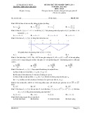 Đề thi thử tốt nghiệp THPT năm 2023 môn Toán có đáp án - Trường THPT Hàn Thuyên, Bắc Ninh (Lần 1)