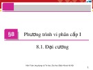 Bài giảng Giải tích 3: Bài 8 - Đại học Bách Khoa Hà Nội