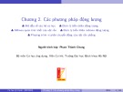 Bài giảng Cơ học kỹ thuật: Chương 2.1 - Phạm Thành Chung