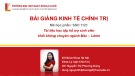 Bài giảng Kinh tế chính trị: Chương 2.2 - Nguyễn Thị Phương Dung