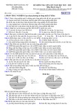 Đề thi giữa học kì 1 môn Địa lí lớp 11 năm 2022-2023 có đáp án - Trường THPT Ngô Gia Tự