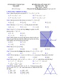 Đề thi giữa học kì 1 môn Toán lớp 10 năm 2022-2023 - Sở GD&ĐT Bắc Ninh