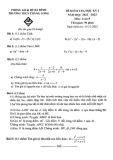 Đề thi học kì 1 môn Toán lớp 8 năm 2022-2023 - Trường THCS Thăng Long