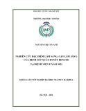 Khóa luận tốt nghiệp: Nghiên cứu đặc điểm lâm sàng, cận lâm sàng của bệnh sốt xuất huyết Dengue tại Bệnh viện E năm 2021