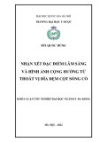 Khóa luận tốt nghiệp: Nhận xét đặc điểm lâm sàng và hình ảnh cộng hưởng từ thoát vị đĩa đệm cột sống cổ