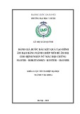 Khóa luận tốt nghiệp: Đánh giá bước đầu kết quả tạo hình âm đạo bằng mảnh ghép môi bé âm hộ cho bệnh nhân nữ mắc hội chứng Mayer – Rokitansky – Kuster – Hauser