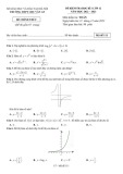 Đề thi học kì 1 môn Toán lớp 12 năm 2022-2023 - Trường THPT Chu Văn An, Hà Nội