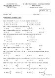 Đề thi học kì 1 môn Toán lớp 10 năm 2022-2023 có đáp án - Trường THPT Ngô Gia Tự, Phú Yên