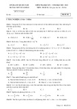 Đề thi học kì 1 môn Toán lớp 11 năm 2022-2023 có đáp án - Trường THPT Hồ Nghinh, Quảng Nam