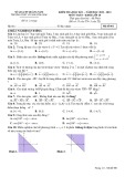 Đề thi học kì 1 môn Toán lớp 10 năm 2022-2023 có đáp án - Trường THPT Võ Nguyên Giáp, Quảng Nam