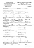 Đề thi học kì 1 môn Toán lớp 11 năm 2022-2023 có đáp án - Trường THPT Lương Thế Vinh, Quảng Nam