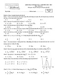 Đề thi học kì 1 môn Toán lớp 12 năm 2022-2023 có đáp án - Trường THPT chuyên Hạ Long, Quảng Ninh