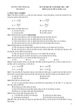 Đề cương ôn tập học kì 1 môn Vật lí nâng cao lớp 11 năm 2022-2023 - Trường THPT Đông Hà