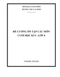 Đề cương ôn tập học kì 1 các môn học lớp 6 năm 2022-2023 - Trường THCS Cự Khối