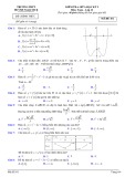 Đề thi giữa học kì 1 môn Toán lớp 12 năm 2022-2023 có đáp án - Trường THPT Huỳnh Ngọc Huệ – Quảng Nam