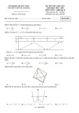 Đề thi giữa học kì 1 môn Toán lớp 12 năm 2022-2023 có đáp án - Trường THPT Hồ Nghinh – Quảng Nam