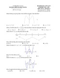 Đề thi giữa học kì 1 môn Toán lớp 12 năm 2022-2023 có đáp án - Trường THPT Bảo Thắng 2 – Lào Cai