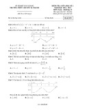 Đề thi giữa học kì 1 môn Toán lớp 12 năm 2022-2023 - Trường THPT chuyên Vị Thanh – Hậu Giang