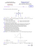 Đề thi giữa học kì 1 môn Toán lớp 12 năm 2022-2023 có đáp án - Trường THPT chuyên Lê Khiết – Quảng Ngãi