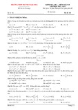 Đề thi giữa học kì 1 môn Toán lớp 10 năm 2022-2023 có đáp án - Trường THPT Huỳnh Ngọc Huệ – Quảng Nam