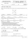 Đề thi giữa học kì 1 môn Toán lớp 11 năm 2022-2023 có đáp án - Trường THPT Lương Thế Vinh – Quảng Nam