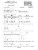 Đề thi giữa học kì 1 môn Toán lớp 11 năm 2022-2023 - Trường THPT chuyên Vị Thanh – Hậu Giang