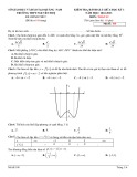 Đề thi giữa học kì 1 môn Toán lớp 12 năm 2022-2023 có đáp án - Trường THPT Nguyễn Huệ – Quảng Nam
