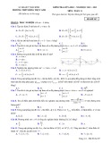 Đề thi giữa học kì 1 môn Toán lớp 11 năm 2022-2023 có đáp án - Trường THPT Đông Thụy Anh – Thái Bình