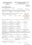 Đề thi giữa học kì 1 môn Toán lớp 11 năm 2022-2023 có đáp án - Trường THPT Huỳnh Thúc Kháng – Quảng Nam