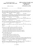 Đề thi giữa học kì 1 môn Vật lí lớp 12 năm 2022-2023 - Trường THPT Lương Ngọc Quyến