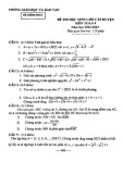 Đề thi học sinh giỏi cấp huyện môn Toán lớp 9 năm 2022-2023 - Phòng GD&ĐT Thanh Chương – Nghệ An