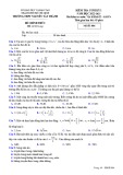 Đề kiểm tra học kì 1 môn Vật lí lớp 12 năm 2022-2023 - Trường THPT Nguyễn Tất Thành (Mã đề 886)