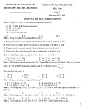 Đề cương ôn tập giữa học kì 1 môn Toán lớp 10 năm 2022-2023 - Trường THPT Trần Phú, Hà Nội