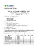 Nội dung ôn tập học phần Nguyên lý kế toán - Đại học Công nghệ TP.HCM
