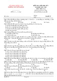 Đề kiểm tra giữa học kì 1 môn Vật lý lớp 12 năm 2022-2023 - Trường THPT Hồ Nghinh (Mã đề 117)