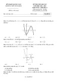 Đề kiểm tra giữa học kì 1 môn Toán lớp 12 năm 2022-2023 - Trường THPT Hồ Nghinh (Mã đề 015)