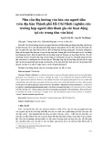 Nhu cầu thụ hưởng văn hóa của người dân trên địa bàn Thành phố Hồ Chí Minh (nghiên cứu trường hợp người dân tham gia các hoạt động tại các trung tâm văn hóa)