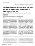 Ứng dụng thuật toán LPSS-EIS trong tính toán xác suất hư hỏng của kết cấu giàn thép sử dụng phân tích trực tiếp