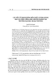 Các yếu tố ảnh hưởng đến chất lượng giảng dạy các môn Tiếng Anh chuyên ngành tại Trường Đại học Ngoại thương