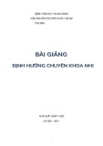 Bài giảng Định hướng chuyên khoa nhi