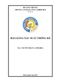 Bài giảng Xác suất thống kê - Trường CĐ Công nghiệp Huế