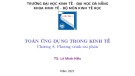 Bài giảng Toán ứng dụng trong kinh tế: Chương 8 - TS. Lê Minh Hiếu