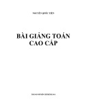 Bài giảng Toán cao cấp - Nguyễn Quốc Tiến