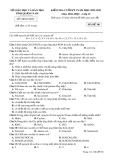 Đề thi học kì 1 môn Hóa học lớp 12 năm 2022-2023 - Sở GD&ĐT Quảng Nam (Mã đề 301)
